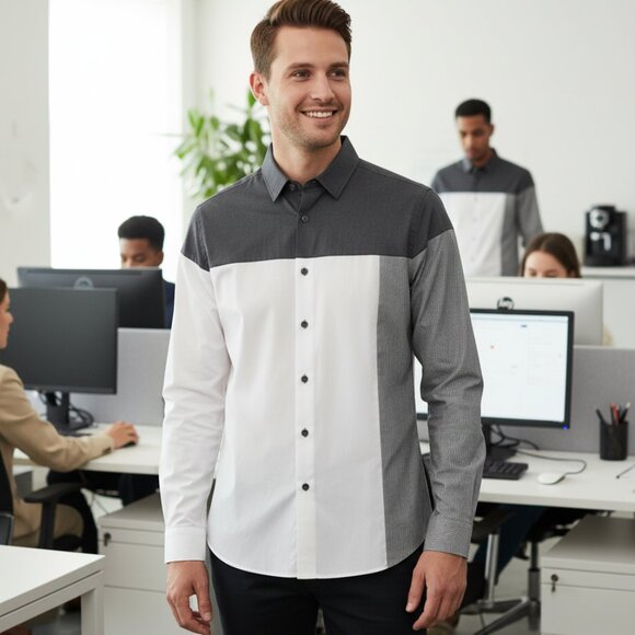 EXPRESS MENS Classic Fit Shirt Long Sleeve Small - Picture 5 of 6